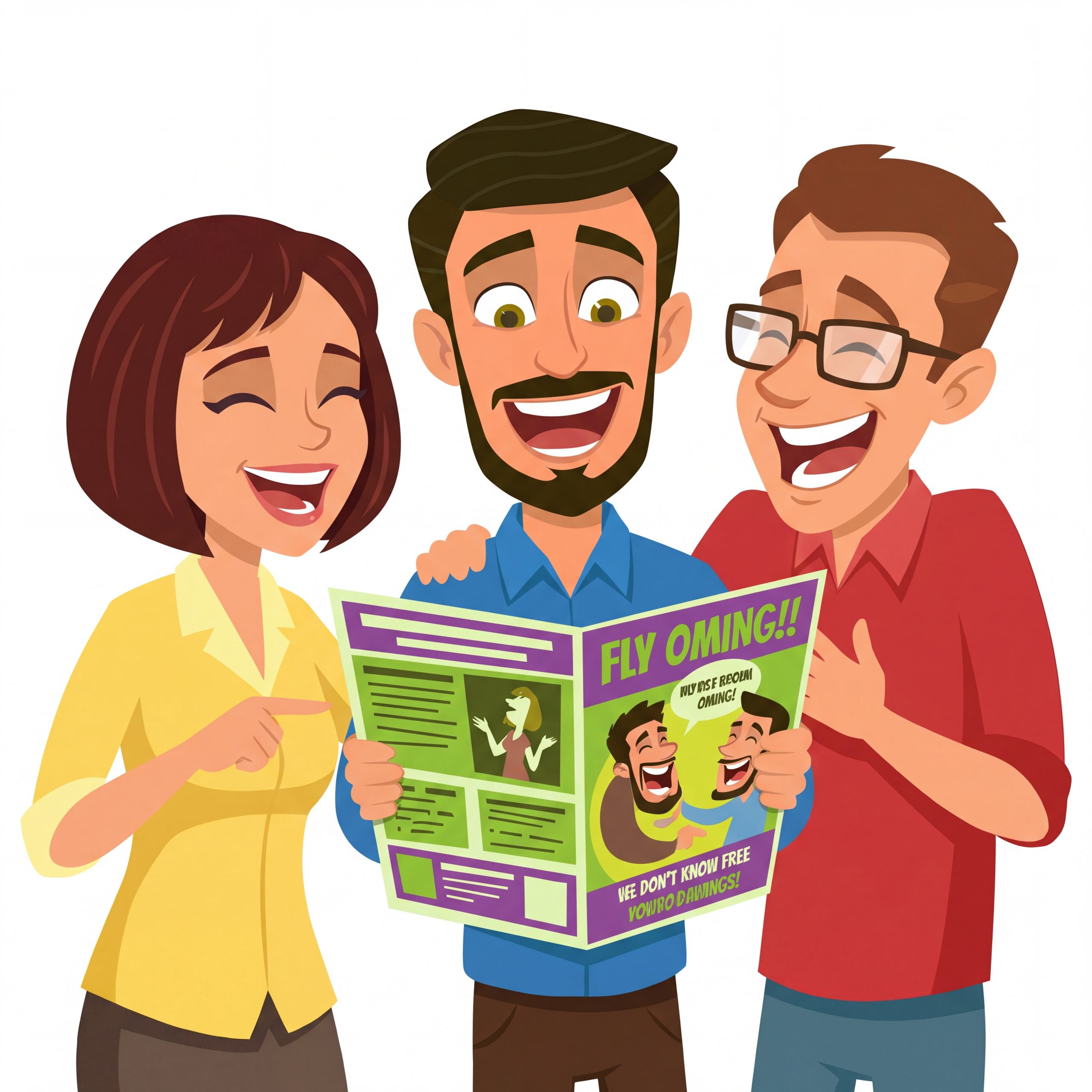 Lezen van papieren magazines en folders